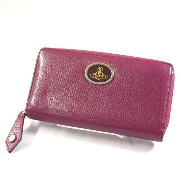 Vivienne Westwood / ヴィヴィアンウエストウッド ■ラウンドファスナー長財布 パープル ブランド【財布】 【中古】 Vivienne Westwood（ヴィヴィアンウエストウッド） ラウンドファスナー