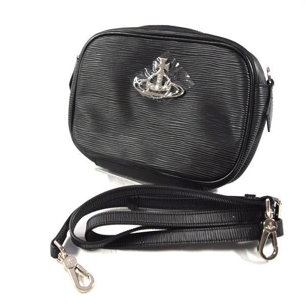 Vivienne Westwood / ヴィヴィアンウエストウッド ■POLLY ミニショルダーバッグ　ブラック 【バック/BAG/鞄/カバン】【中古】 Vivienne Westwood（ヴィヴィアンウエストウッド） POLLY ミニ