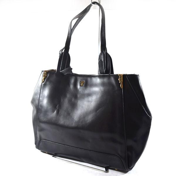 ANNA SUI / アナスイ トートバッグ レザー ブラック ブランド 中古