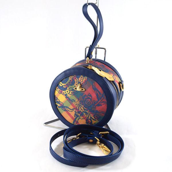 Vivienne Westwood / ヴィヴィアンウエストウッド ■２WAYバック　丸型　ショルダー　ブルー　【バッグ/鞄/カバン】 【中古】 Vivienne Westwood / ヴィヴィアンウエストウッド 2WAYバック 丸型