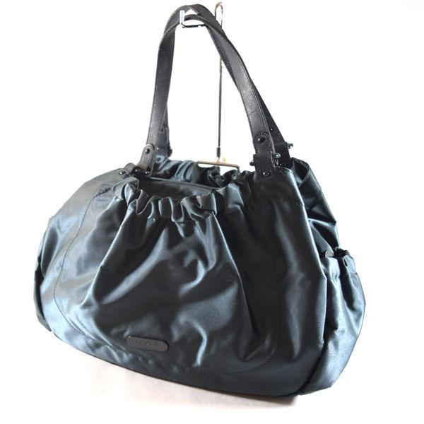 agnes b / アニエスベー  ハンド セミショルダーバッグ ナイロン レザー ブルー ブランド 中古  [0990011467] agnes b / アニエスベー ハンド セミショルダーバッグ ナイロン レザー
