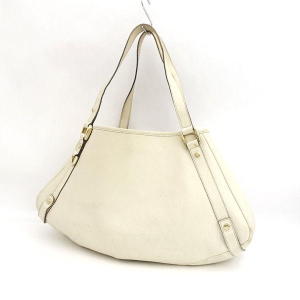 GUCCI / グッチ トートバッグ レザー 揉み皮 ホワイト 130736 3444  