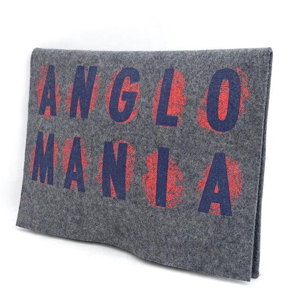 Vivienne Westwood / ヴィヴィアンウエストウッド ■クラッチ バッグ アングロマニア フェルト グレー レッド VW1 【中古】 Vivienne Westwood（ヴィヴィアンウエストウッド） クラッチ バッグ