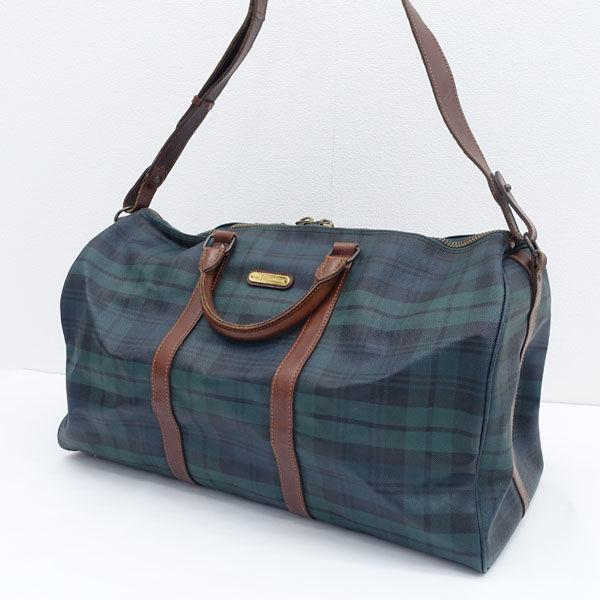 RALPH LAUREN / ラルフローレン ボストンバッグ ショルダー PVC レザー  