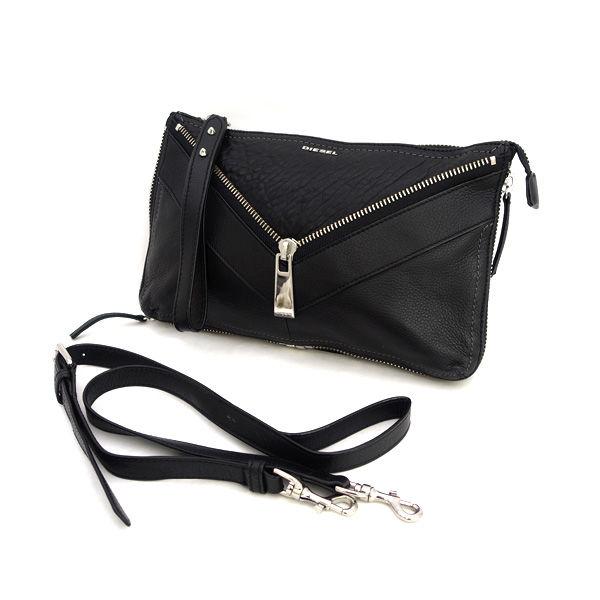 DIESEL ディーゼル クラッチバッグ ハンドバッグ y2k アーカイブ 黒 DIESEL（ディーゼル） クラッチバッグ ショルダーバッグ レザー