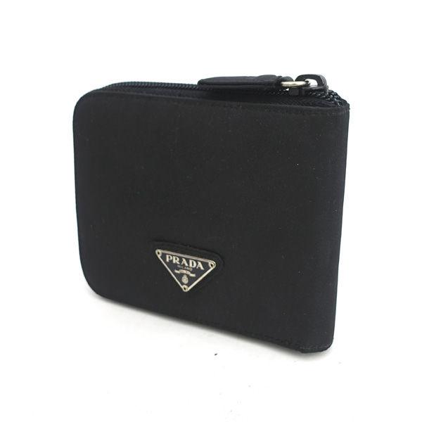 PRADA / プラダ ラウンドファスナー 財布 サフィアーノ 黒 PRADA / プラダ ラウンドファスナー 財布 サフィアーノ 黒
