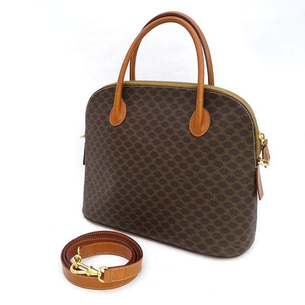 CELINE（セリーヌ） 2WAY ショルダー ハンドバッグ マガダム ブラウン