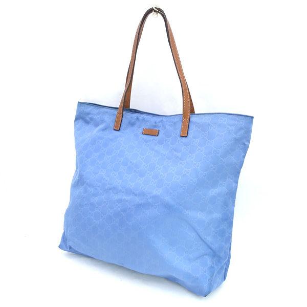 GUCCI　イタリア製　 水色 キャンバス ハンドバッグ 保存袋付き GUCCI イタリア製 水色 キャンバス ハンドバッグ 保存袋付き GUCCI
