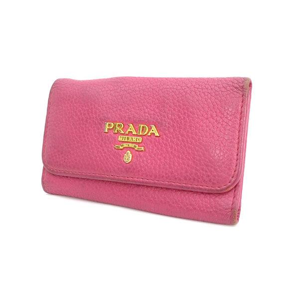 PRADA / プラダ 6連 キーケース レザー ピンク ブランド 中古