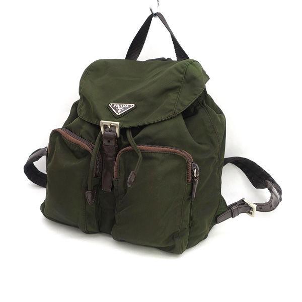 PRADA（プラダ） リュック バックパック ナイロン オリーブ B5885