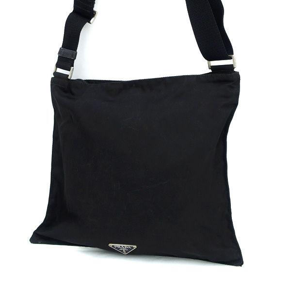 【美品】PRADA プラダ テスートショルダーバッグ ブラック PRADA（プラダ） ショルダーバッグ テスート ブラック ブランド 中古