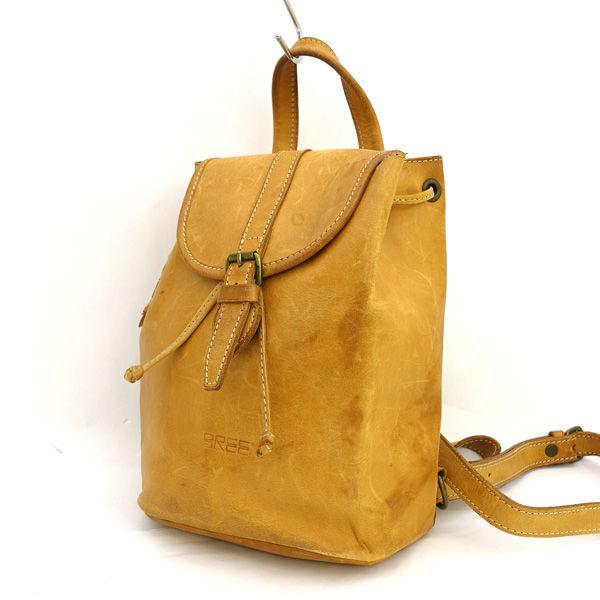 BREE（ブリー） バックパック リュック レザー キャメル ブランド 中古
