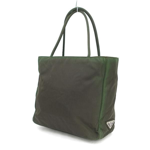 PRADA（プラダ） ハンドバッグ テスート グリーン B8490 ブランド 中古
