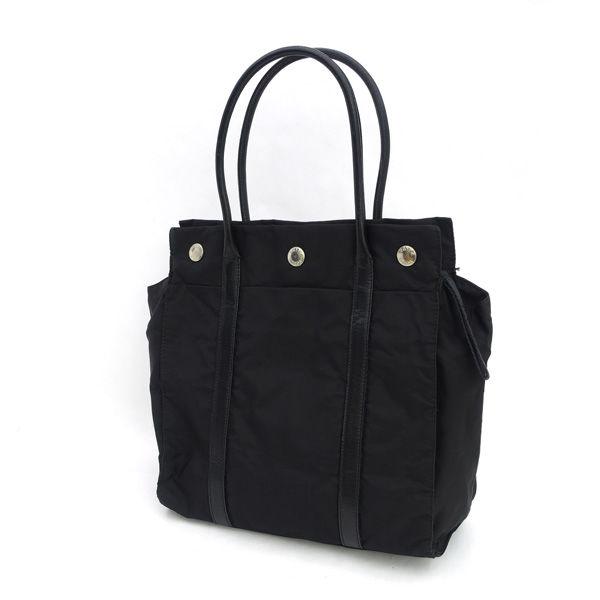 PRADA（プラダ） ハンドバッグ ナイロンレザー ブラック ブランド 中古 