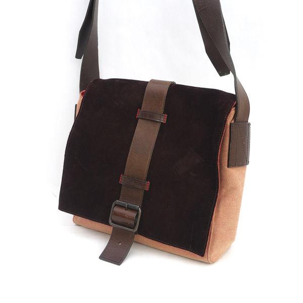 Paul Smith / ポールスミス ■クロスボディ ショルダーバッグ キャンバスレザー ブラウン 【バッグ/バック/BAG/鞄/カバン】 ブランド【中古】 [0990015254] Paul Smith（ポール・スミス） クロスボディ ショルダーバッグ