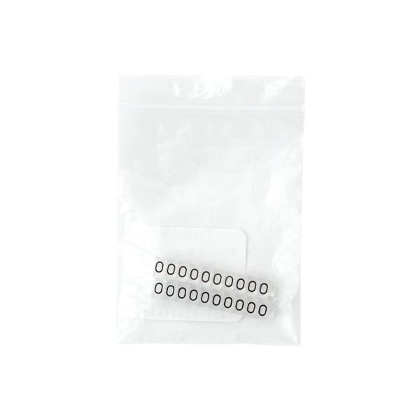 プライスキューブ 補充用 単品 20粒 S 透明/黒文字　0　プライス表示 価格表示  プライスカード ブロック パーツ 店舗 ディスプレイ 卓上 数字 価格