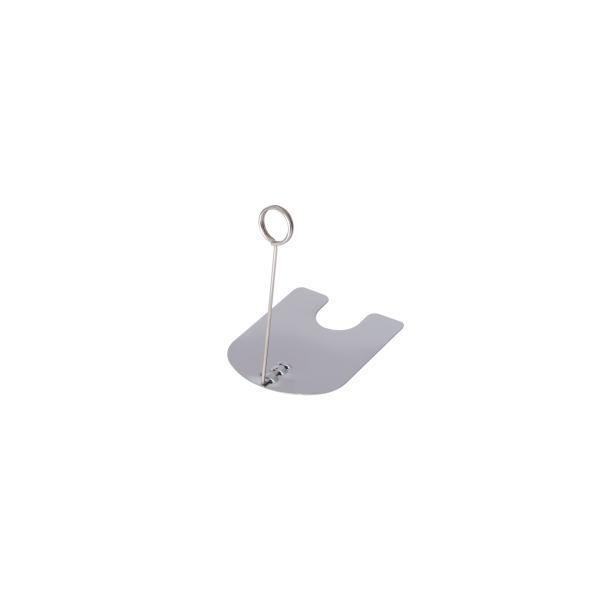リングスタンド シルバー TO-10-S ｜ H100mm 店舗用品 販促 POP カード立て ポップスタンド クリップスタンド 価格表示 プライス リング 卓上 ステンレス