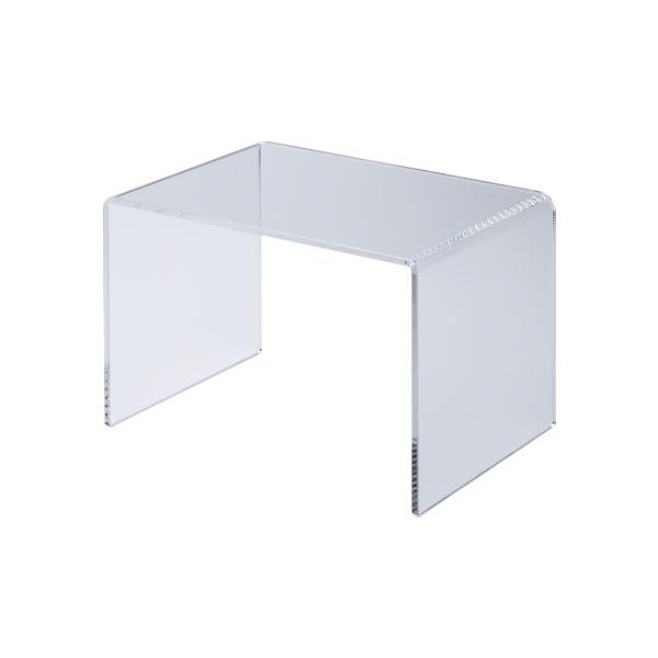 友屋 コの字 展示台 中 W200mm H140mm アクリル 店舗用品 ディスプレイ