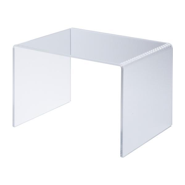 友屋 コの字 展示台 大 W250mm H180mm アクリル 店舗用品 ディスプレイ