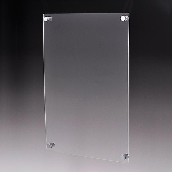 友屋 アクリルポイントパネル2 A3(シルバー塗装ビス)｜壁面直付け用