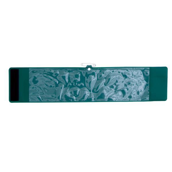 腕章くん No6 腕章生地 90×400mm 1枚 グリーン 差替シート別売 安全ピン付 警備員 受付 案内係 STAFF パトロール中 防犯 駐車係 PTA 会場スタッフ 実習生