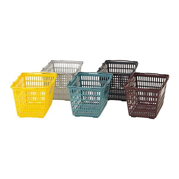 SLバスケット SL-8 ダークグレー W470×D350×H247mm 容量29L ショッピングバスケット カゴ 買い物カゴ かご レジカゴ 店舗用 業務用 店舗用品