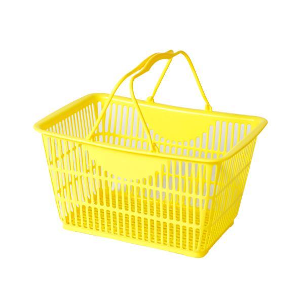 SW28 ショッピングバスケット イエロー 容量28L 買い物かご レジカゴ