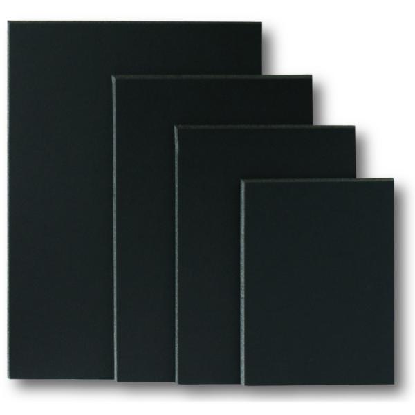 ブラックボード 5mm厚 A2（420×594mm） 5BL-A2　| アルテ スチレンボード 発砲ボード  カラーボード 両面紙貼り 糊なし 芯まで黒い ブラック
