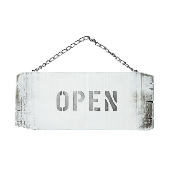 OPEN看板 OPEN・CLOSED Sサイズ チェーン付 木製 両面 オープン看板