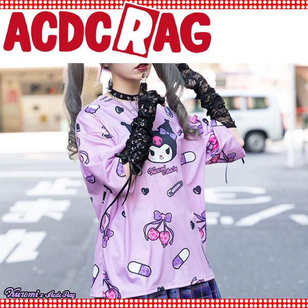 Acdc Rag エーシーディーシーラグ クロミ Tシャツ 半袖 原宿 原宿系 病みかわいい 病みかわ メンヘラ 地雷 地雷系 量産型 ファッション パンク パープル Jr St 02 Selectshop Bloom 通販 Yahoo ショッピング