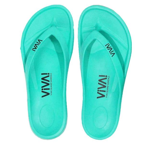 VIVA! ISLAND ビバアイランド JAPAN FLIP FLOP ビーチサンダル(日本製) メンズ レディース キッズ  ターコイズ(Turquoise) V-821109