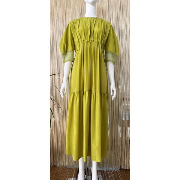 Lallia Mu ラリアムー シアースリーブタックスモッキング