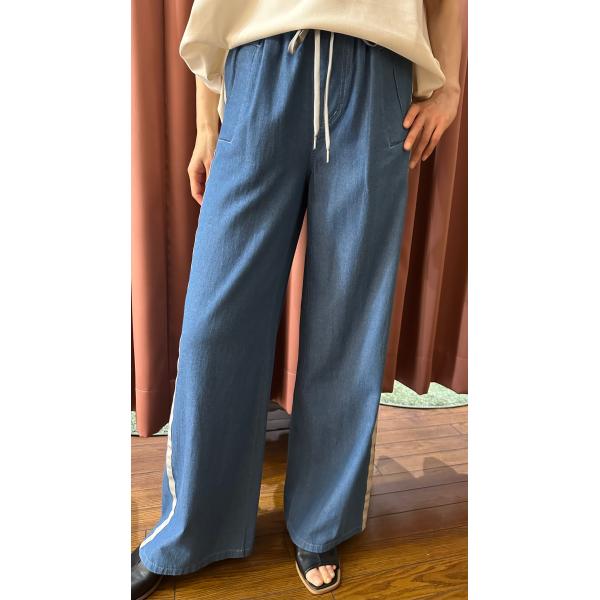 KOKIA コキア サイドラインダンガリーワイドパンツ : セレクトショップ