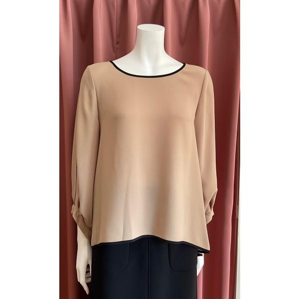 Blue Fronce ブルーフロンセ 配色ライン入りブラウス : セレクト