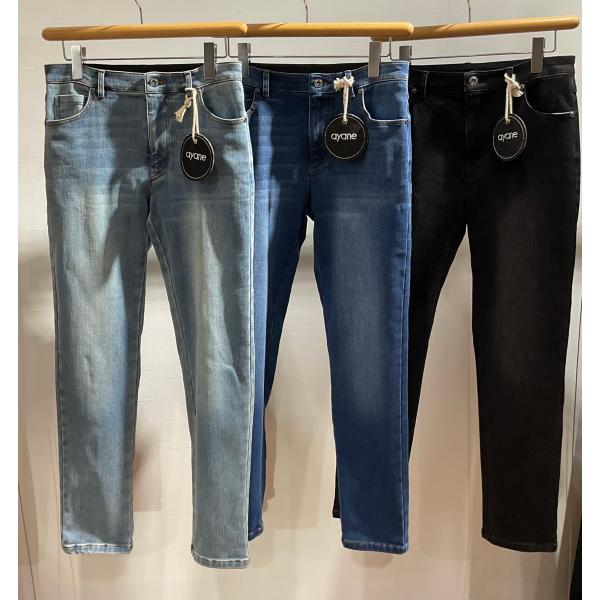 ayane アヤン 裏起毛スキニーデニム : セレクトショップブルー - 通販