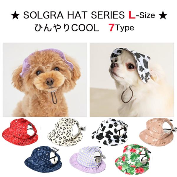 Solgra ソルグラ 帽子 ペット用帽子 クーリング加工 クール サイズ調節可能