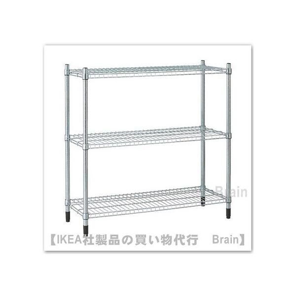 イケア（IKEA） OMAR シェルフユニット92x36x94 cm 亜鉛メッキ