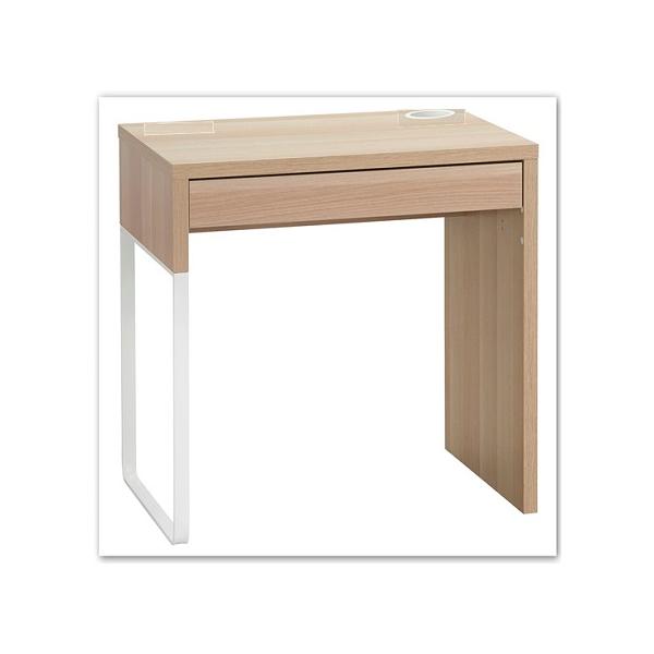 【美品】送料込！IKEA デスクMICKE オーク調 イケア IKEA/イケア MICKE/ミッケ デスク73x50 cm ホワイト