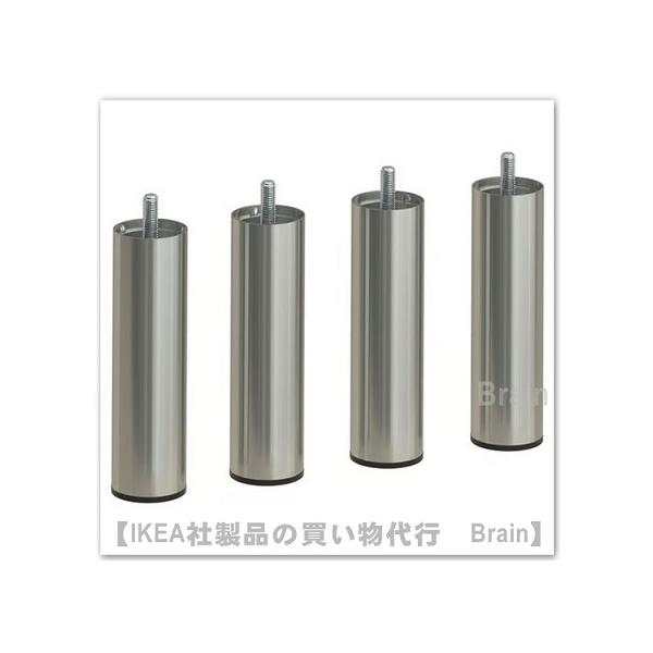 ■カラー：ステンレスカラー■商品の大きさ高さ: 12.5 cm取り付け時の高さ: 12.5 cm直径: 38 mmパッケージ個数: 4 ピース■主な特徴- 高さ12.5cm ― 収納やロボット掃除機のためのスペースがたっぷりあります- 頑丈...