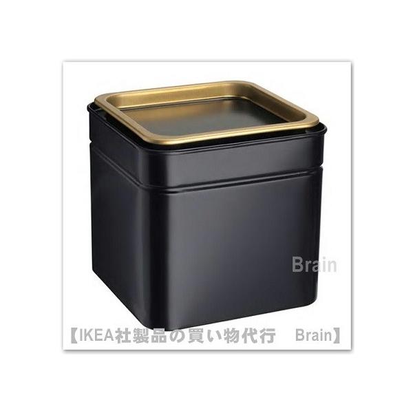 ｉｋｅａ イケア Blomning コーヒー 紅茶用の缶10x10x10 Cm ブラック 10373202 Selectshop Brain 通販 Yahoo ショッピング