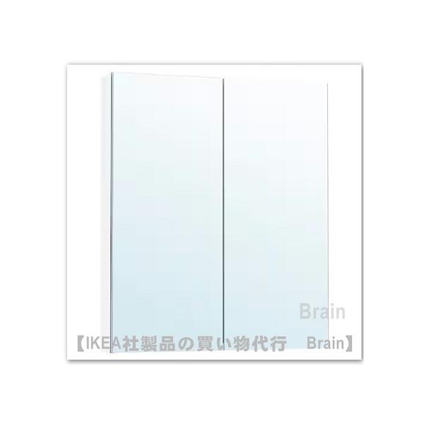 イケア（IKEA） LETTAN/レッタン ミラーキャビネット 扉付き80x15x95