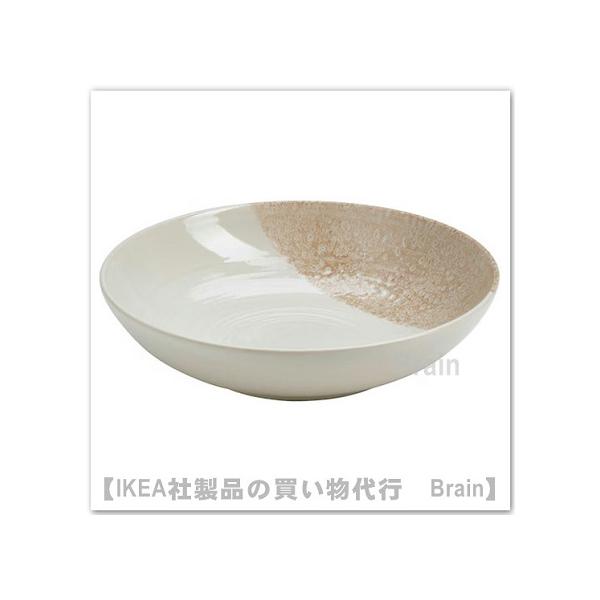 ＩＫＥＡ/イケア　KRUSTISTEL/クルースティステル　深皿19cm　模様入り/ライトベージュ（105.843.27/10584327）