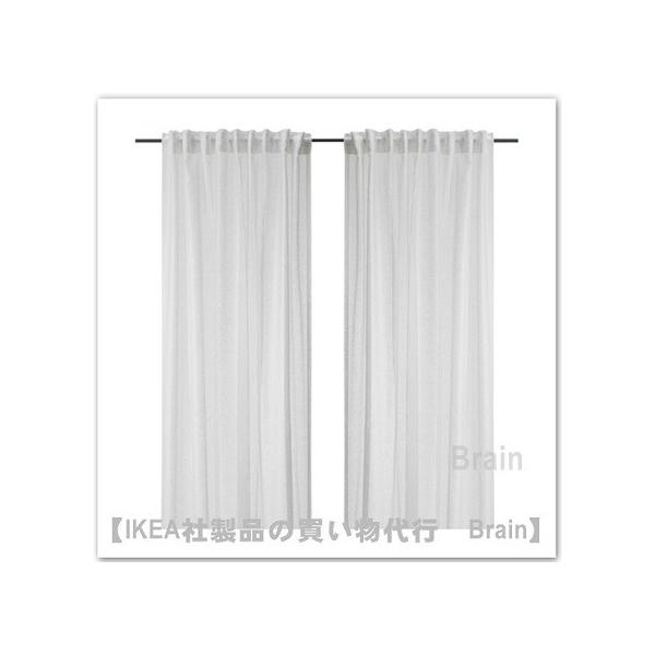 イケア（IKEA） ASKKLOCKA/アスククロッカ レースカーテン1組145x250