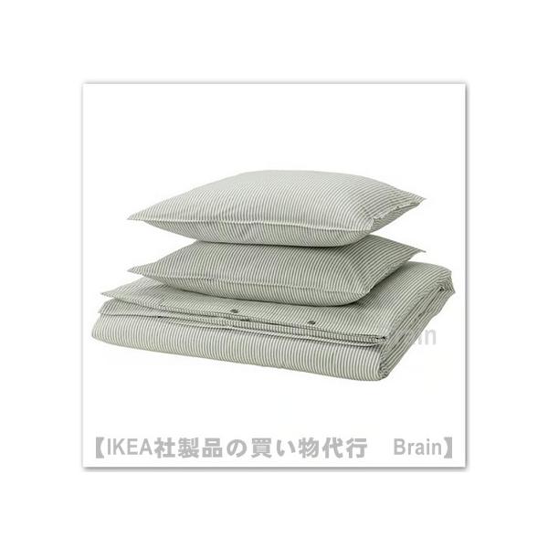 イケア（IKEA） SOLFIBBLA/ソルフィブラ 掛け布団カバー＆枕カバー200