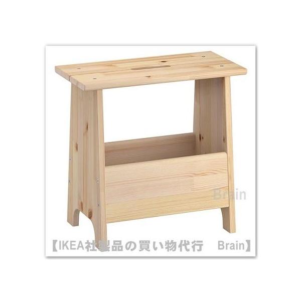 イケア（IKEA） PERJOHAN/ペルヨハン スツール 収納付 パイン材