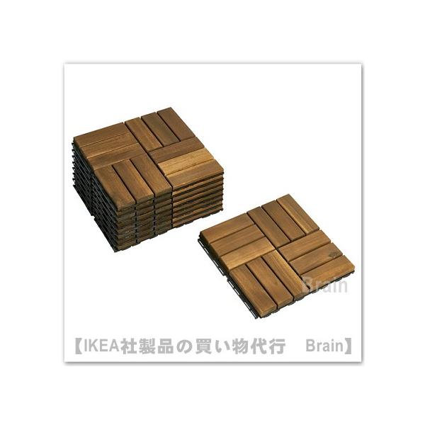 イケア（IKEA） RUNNEN/ルッネン フロアデッキ 屋外用9個セット