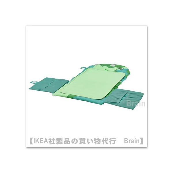 ■カラー：グリーン■サイズ長さ: 70 cm幅: 35 cm■主な特徴- ベビーケアマットには、取り外して洗濯できる柔らかい綿製のカバー付き。裏には防水ゴムコーティングを施しているので、アクシデントが起きてもマットが汚れません- メッシュの...