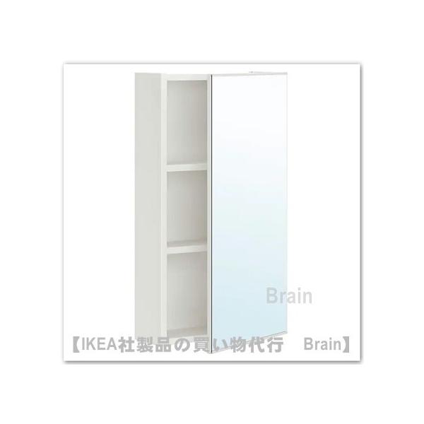 イケア（IKEA） ENHET/エーンヘート ミラーキャビネット 扉1枚付き