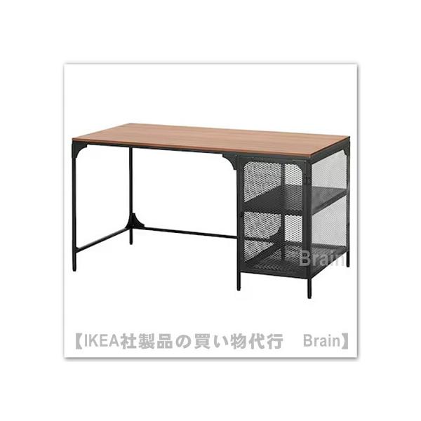 イケア（IKEA） FJALLBO/フィエルボ デスク140x70 cm ブラック