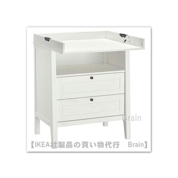 ■カラー：ホワイト■商品の大きさ幅: 78 cm奥行き（最小）: 54 cm奥行き（最大）: 79 cm引き出し(内部)の奥行き: 46 cm高さ（最小）: 99 cm高さ（最大）: 108 cm床から家具の底面までの高さ: 18 cm最大...